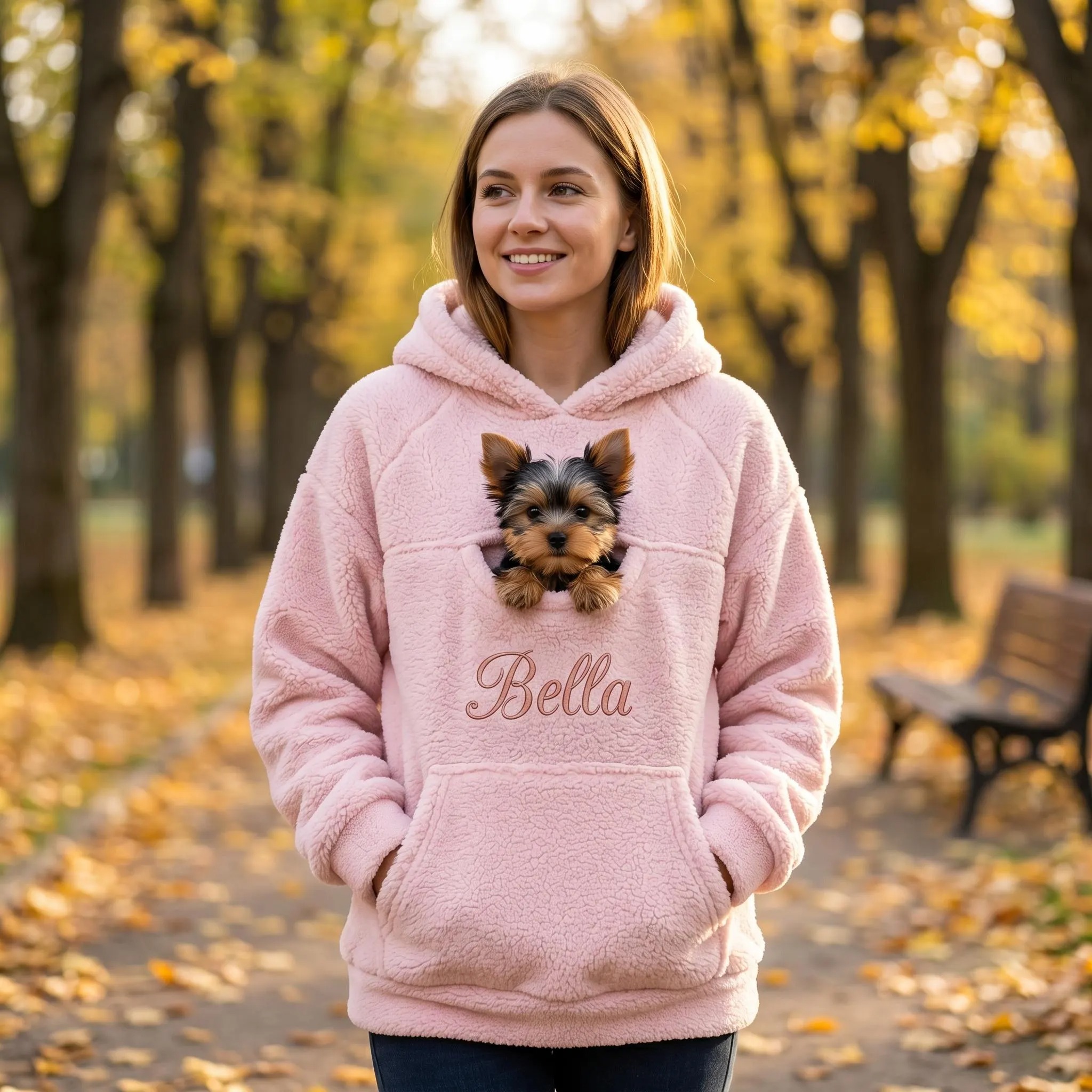 Personalized Cat Dog Pouch Hoodie