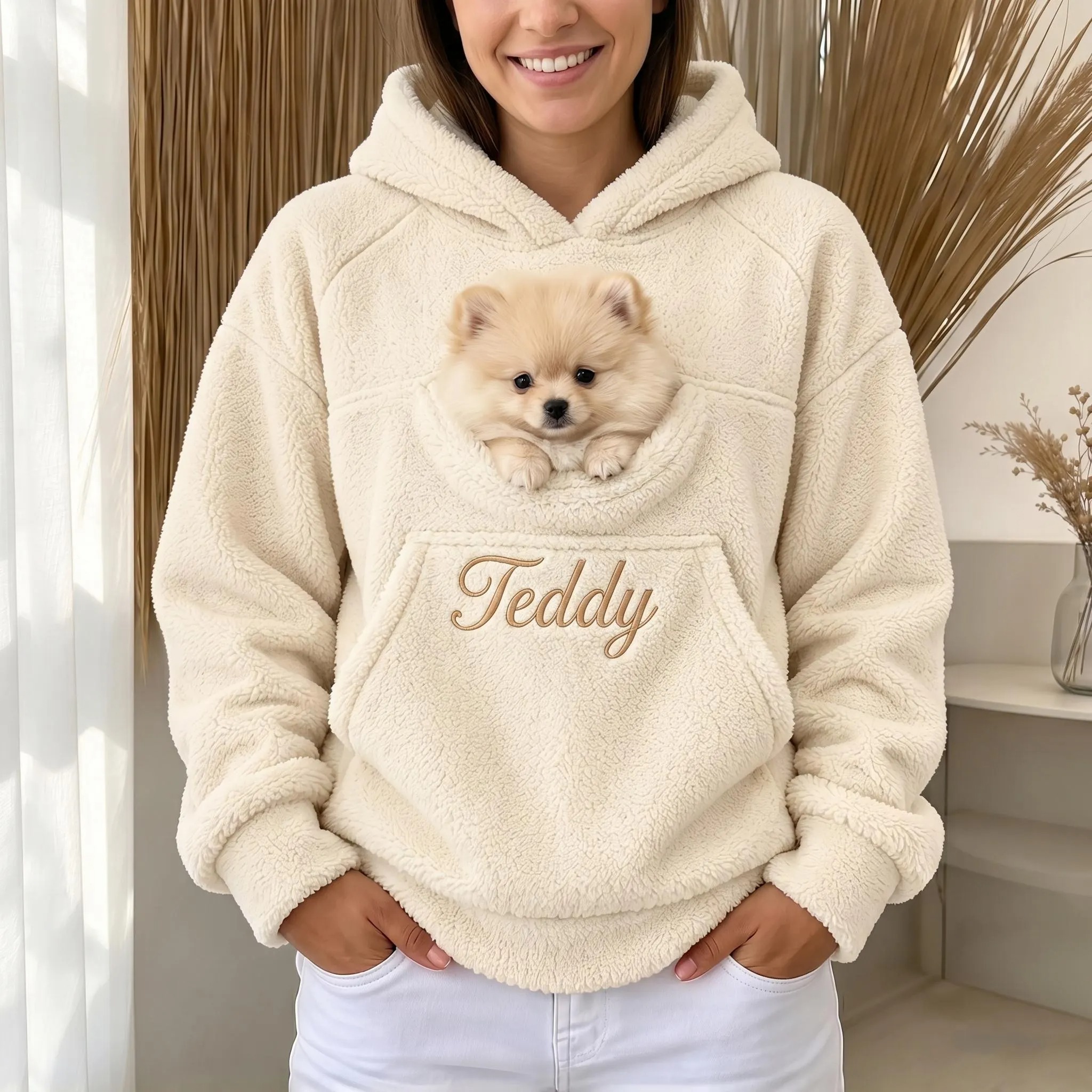 Personalized Cat Dog Pouch Hoodie