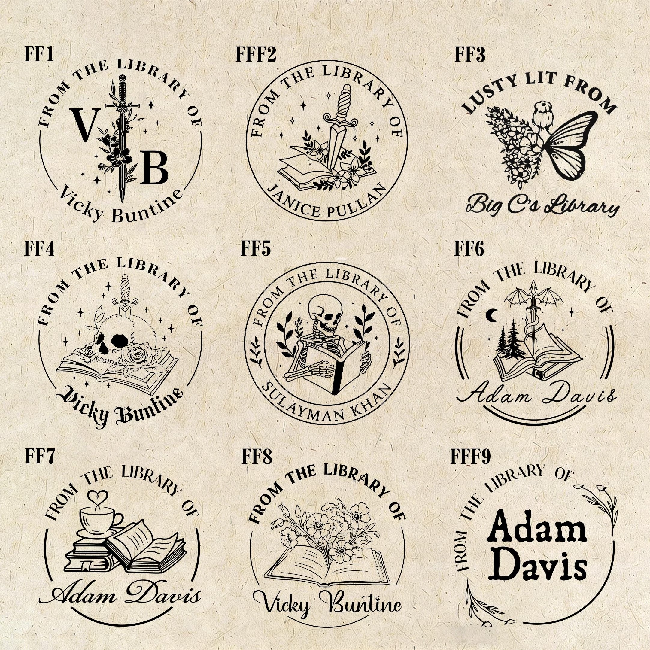 Custom Book Embosser – Personalized Library Stamp,Book Lover Gift