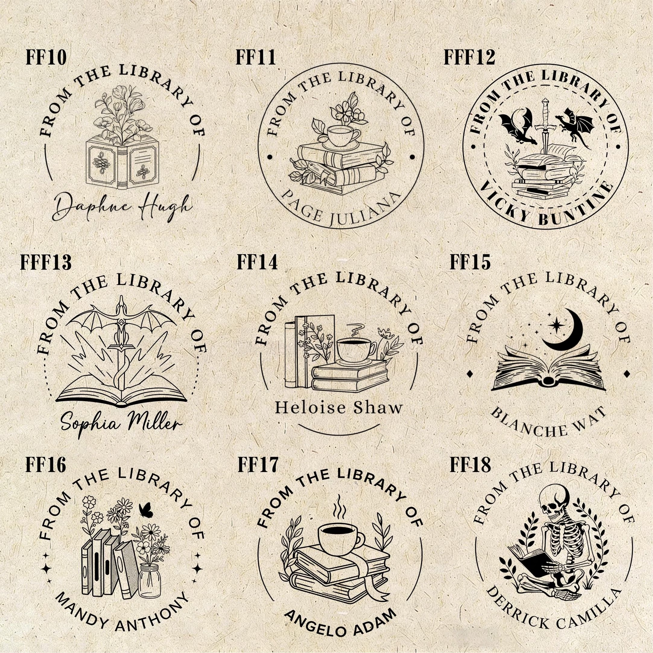 Custom Book Embosser – Personalized Library Stamp,Book Lover Gift