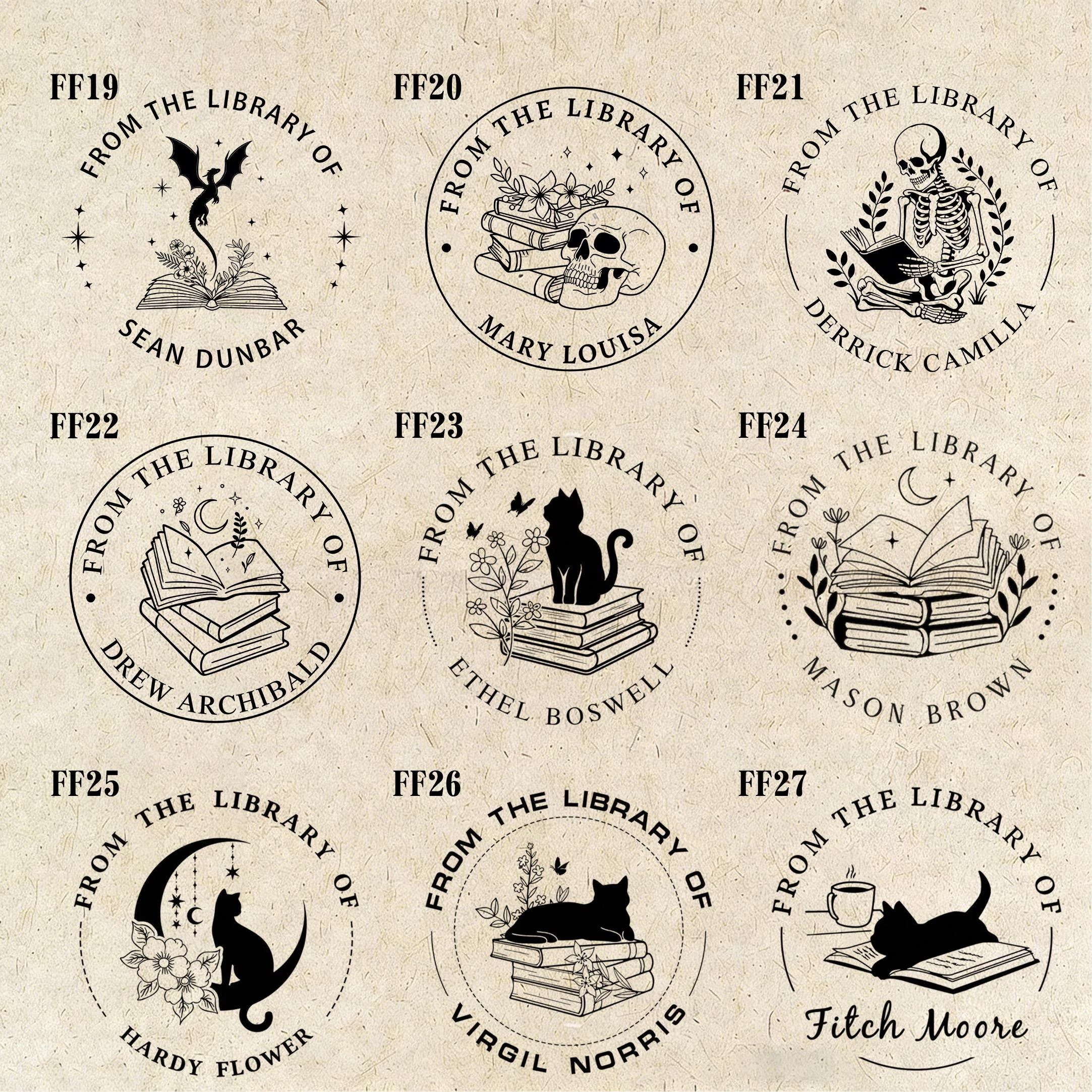 Custom Book Embosser – Personalized Library Stamp,Book Lover Gift