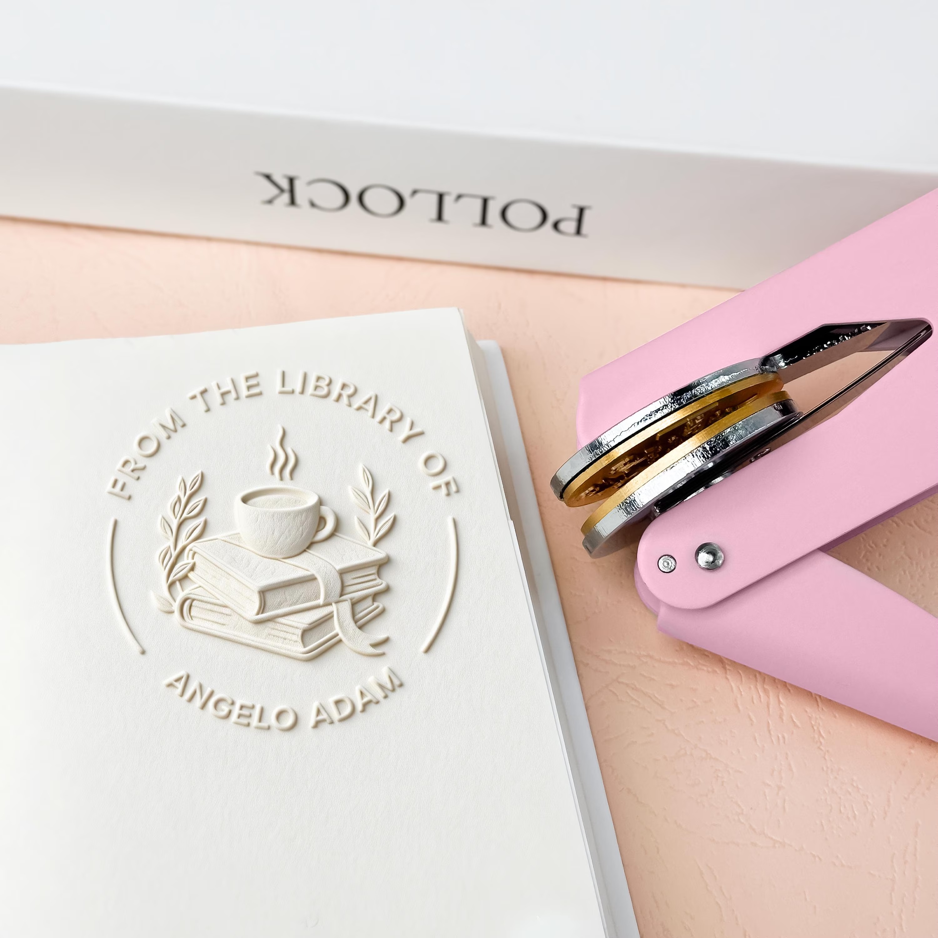 Custom Book Embosser – Personalized Library Stamp,Book Lover Gift