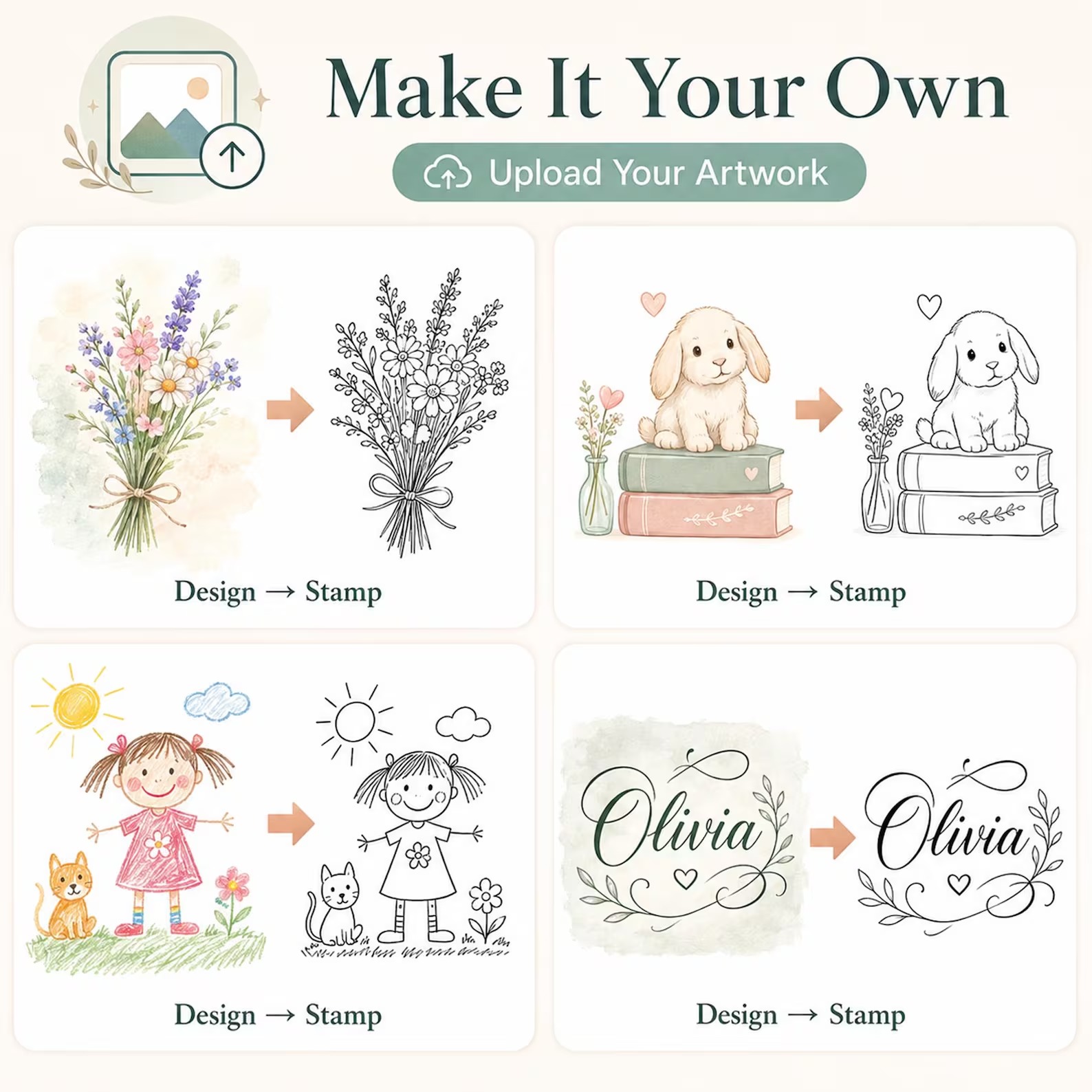 Custom Book Embosser, Upload Your Own Design