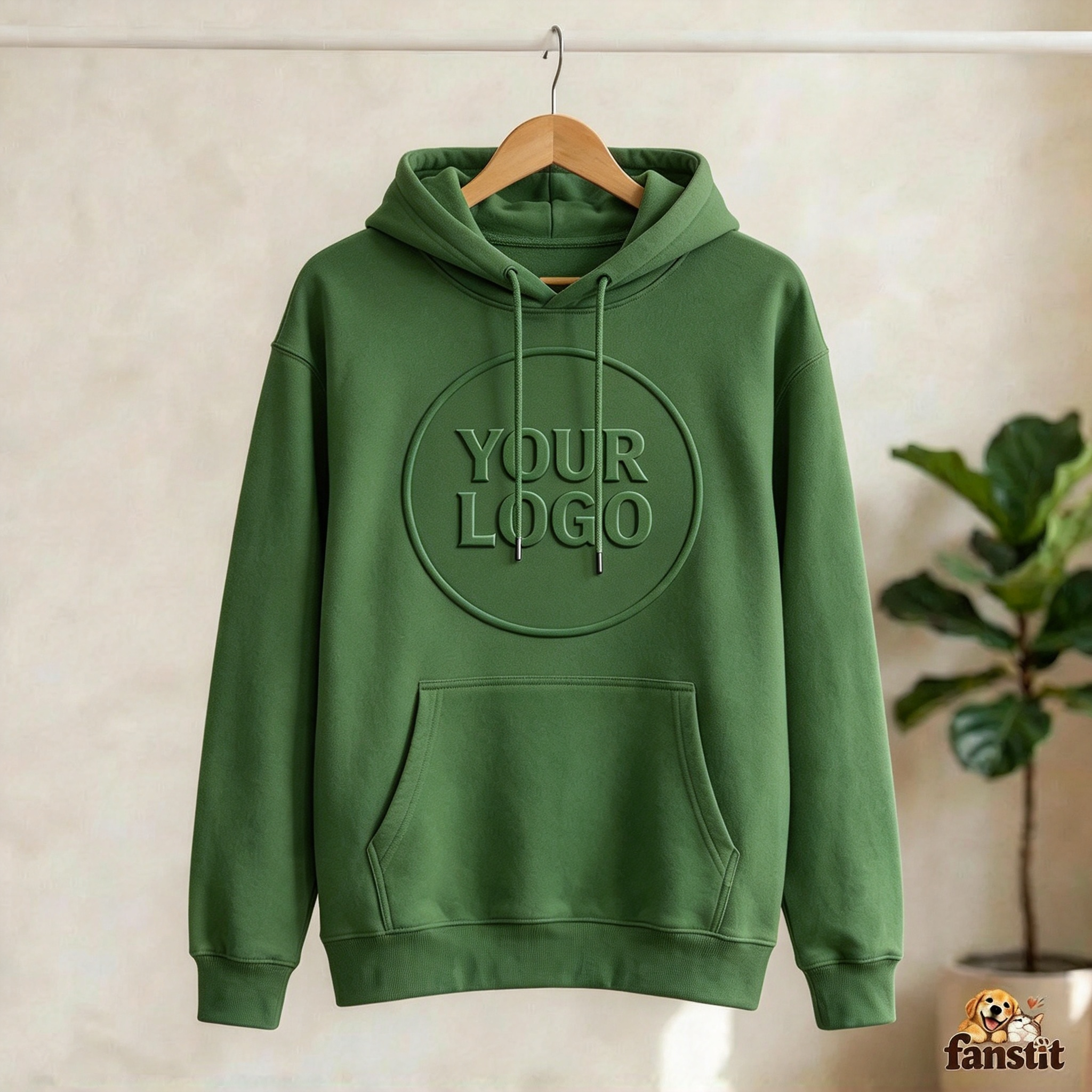 Custom Embossed Crest Pullover Hoodie