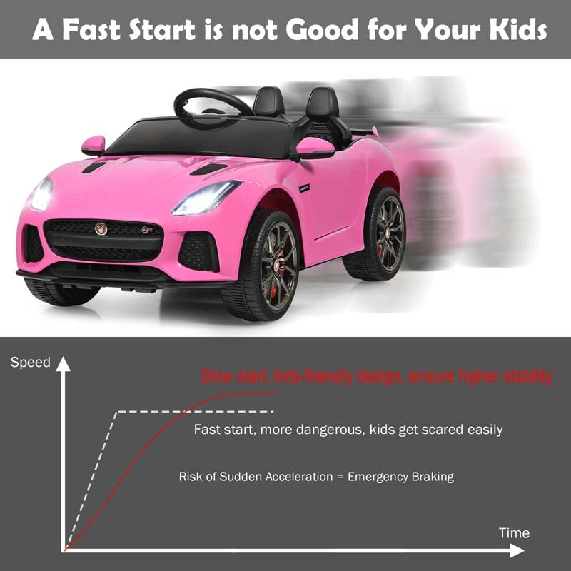 Eletriclife 12V Jaguar F-Type SVR Licensed Kids Ride On Car