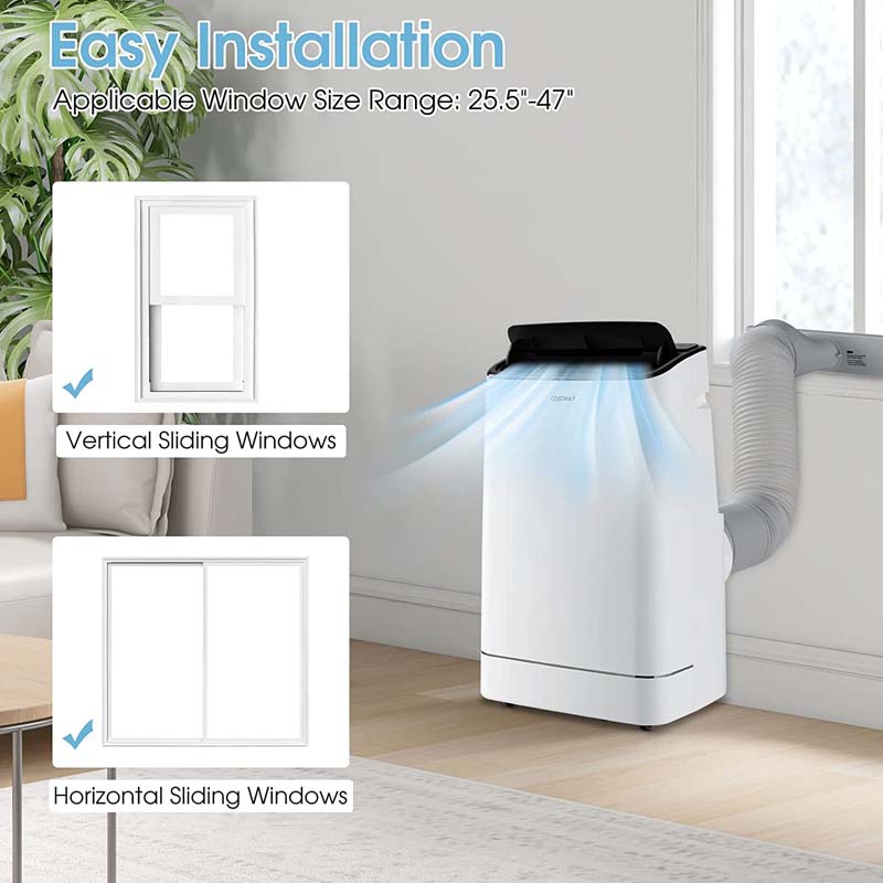 Eletriclife 15000 BTU Portable Air Conditioner with Heat and Auto Swing