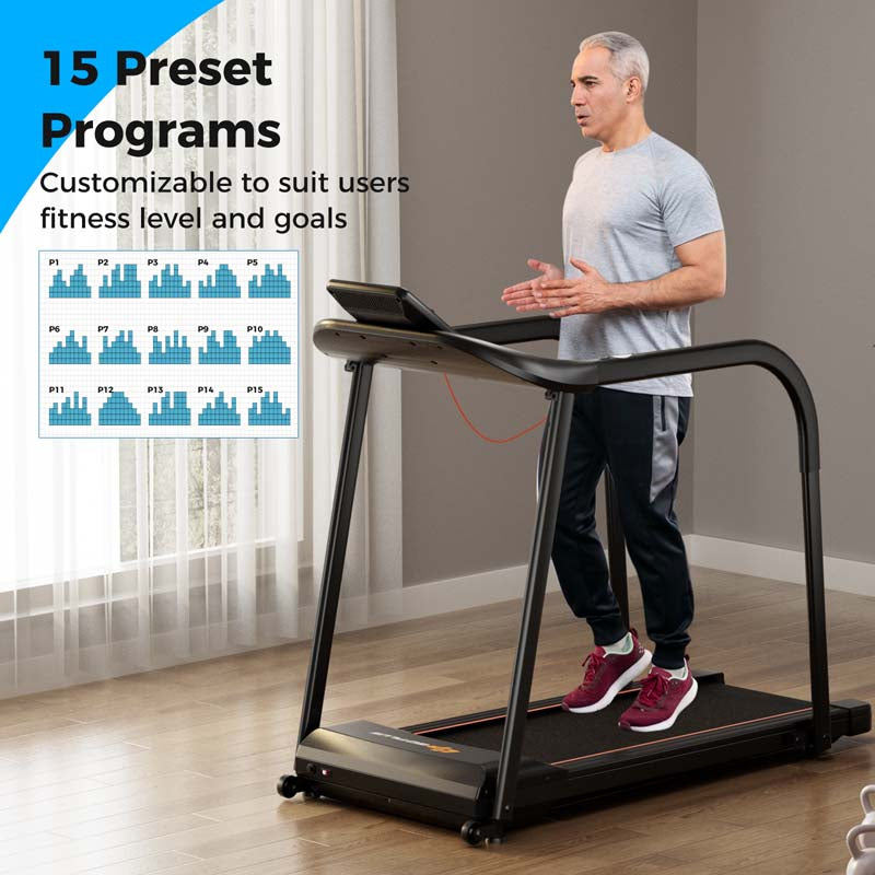 Eletriclife 2.5 HP Walking Treadmill with Long Handrails for Seniors