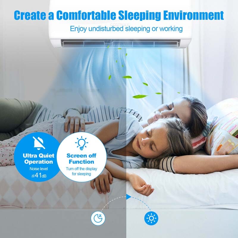 Eletriclife 12000BTU 220V Mini Split Air Conditioner and Ductless Heater 17 SEER2