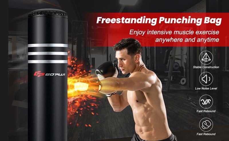 Eletriclife 70 Inch Freestanding Punching Boxing Bag with 12 Suction Cup Base