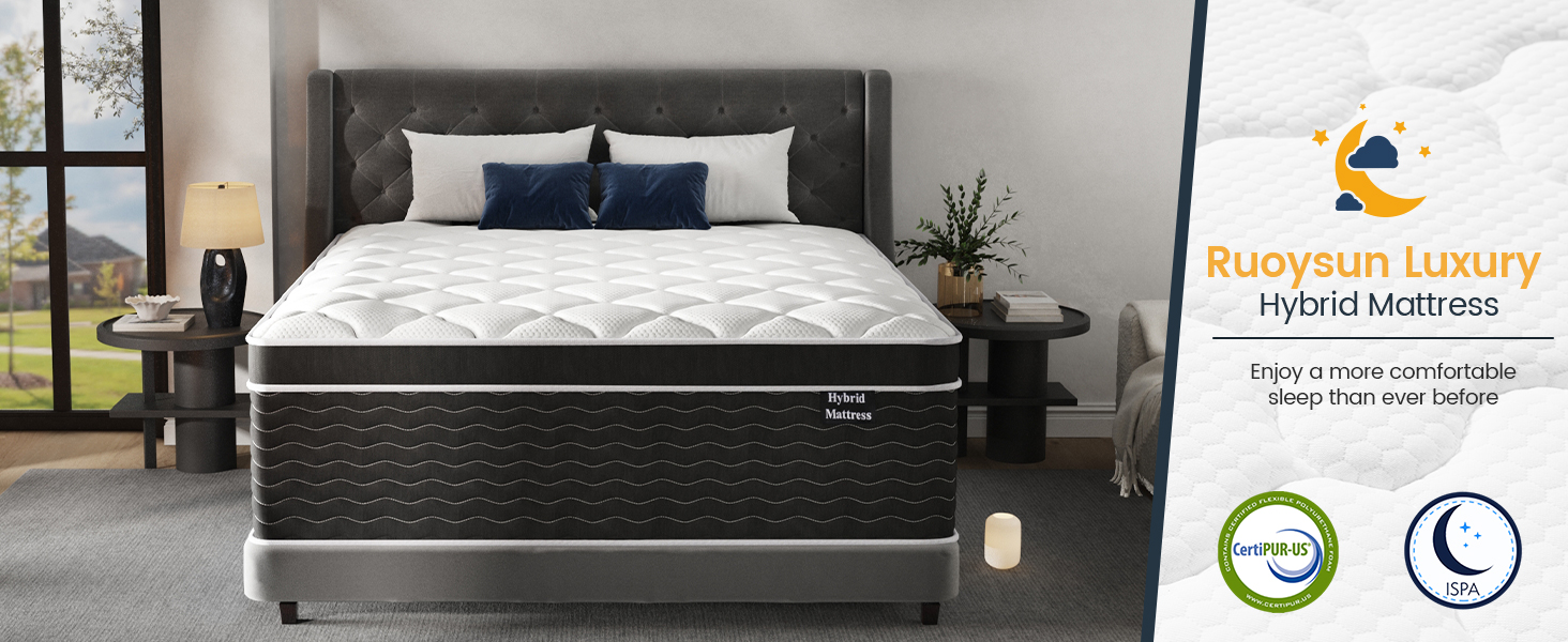 hybrid mattress black