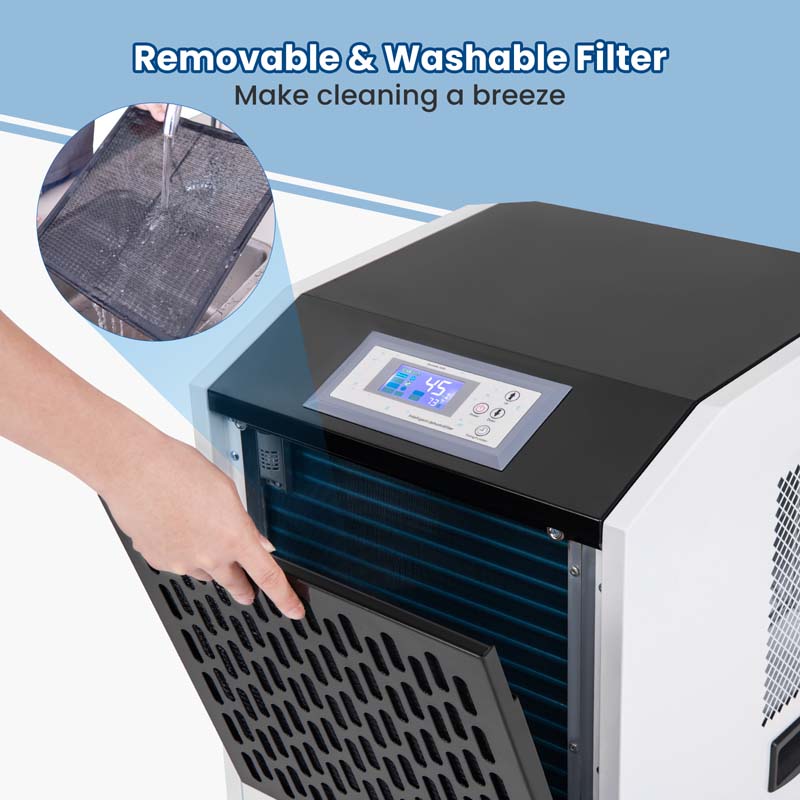 Eletriclife 250 Pints Commercial Dehumidifier with Drain Hose