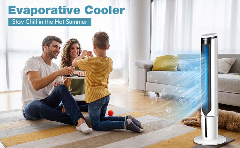 Eletriclife 41 Inches Evaporative Air Cooler with 3 Modes and 3 Speeds