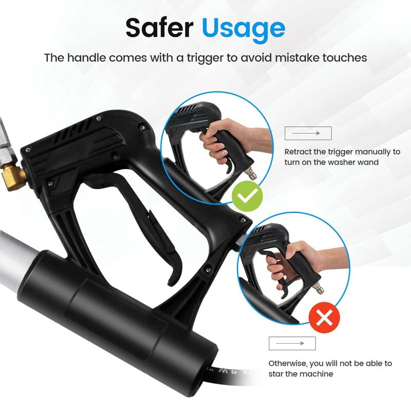 Eletriclife 4000 PSI 18 Feet Telescoping Spray Wand Pressure Washer