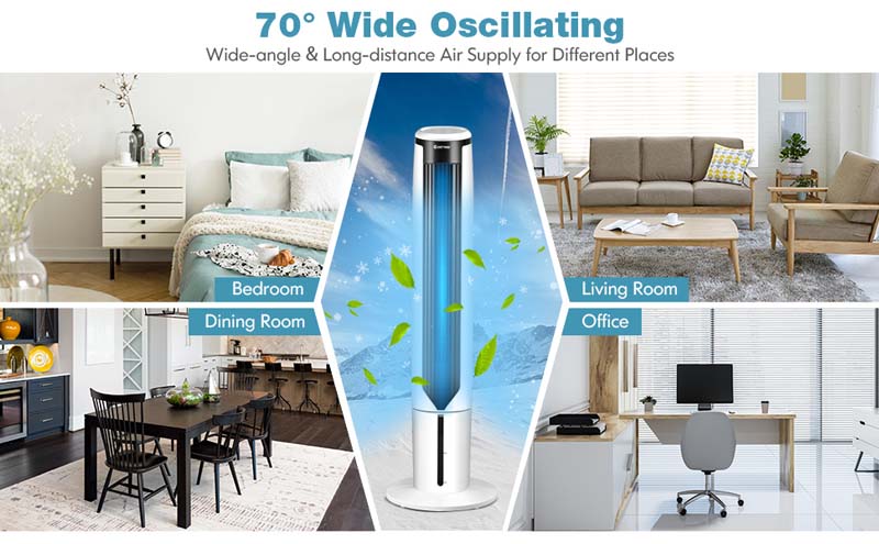 Eletriclife 41 Inches Evaporative Air Cooler with 3 Modes and 3 Speeds