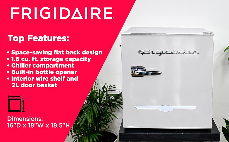 flat back design 1.6 cu. ft. storage capacity