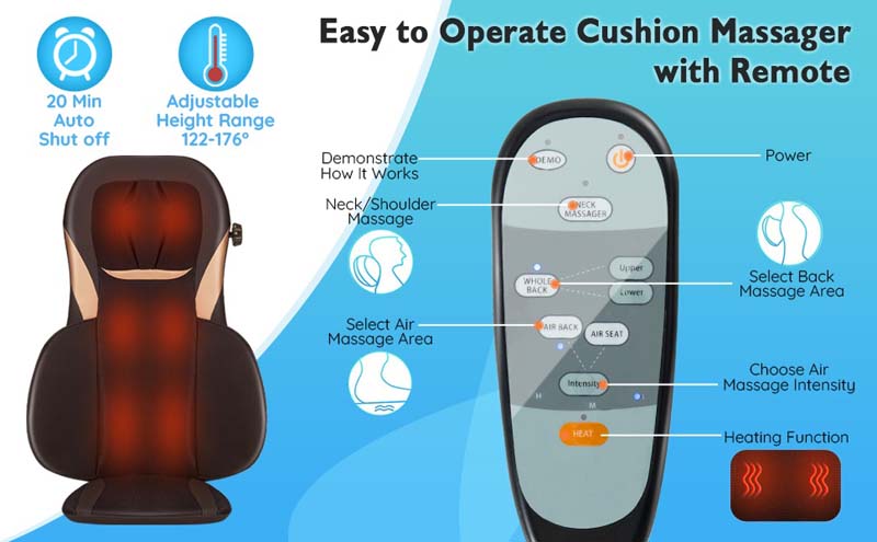 Eletriclife Shiatsu Massage with Heat Massage Chair