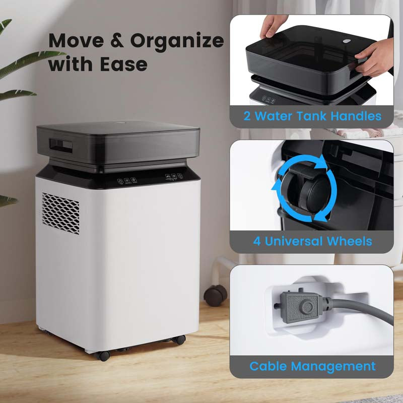 Eletriclife 70 Pint Dehumidifier with Continuous and Auto Mode
