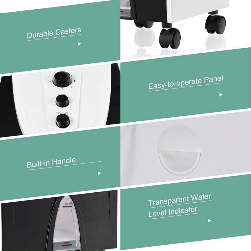 Eletriclife 3-in-1 Portable Evaporative Air Cooler with Filter Knob
