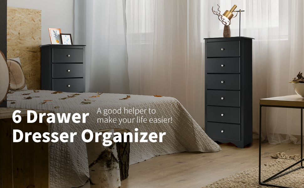 6 Chest of Drawers