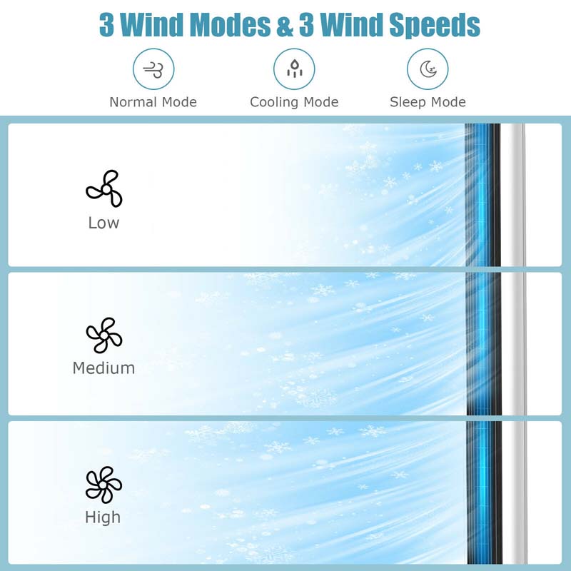 Eletriclife 41 Inches Evaporative Air Cooler with 3 Modes and 3 Speeds