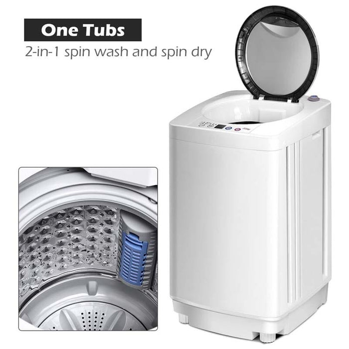 7.7 lbs Compact Automatic Washing Machine