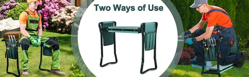 Eletriclife Folding Garden Kneeler and Seat Bench