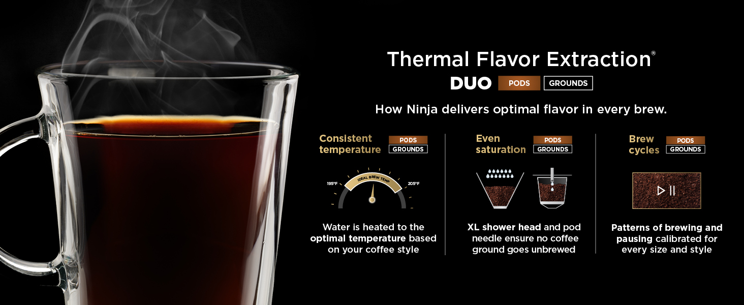 Thermal Flavor Extraction DUO PODS GROUNDS