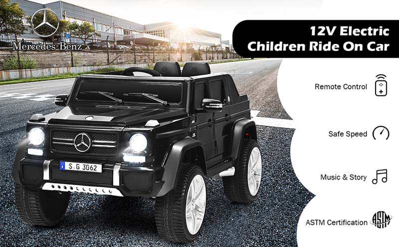 Eletriclife 12V Licensed Mercedes-Benz Kids Ride-On Car