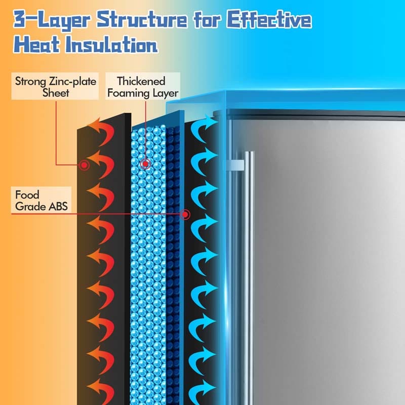 Eletriclife Commercial Ice Maker 80LBS/24H Freestanding and Under Counter 115V Industrial Ice Machine