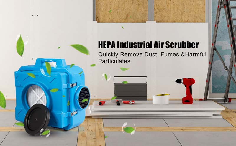 Eletriclife Filtration System Negative Machine Airbourne Cleaner HEPA Scrubber Air Purifier