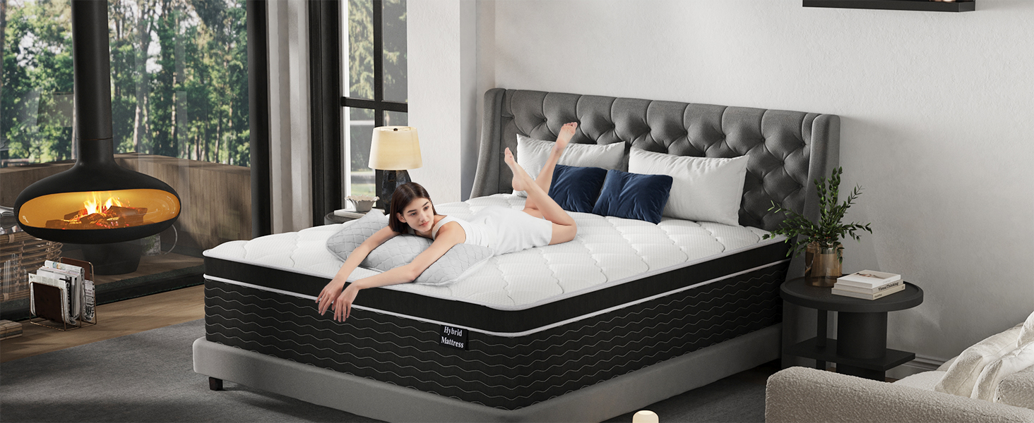 hybrid mattress 10 inch queen