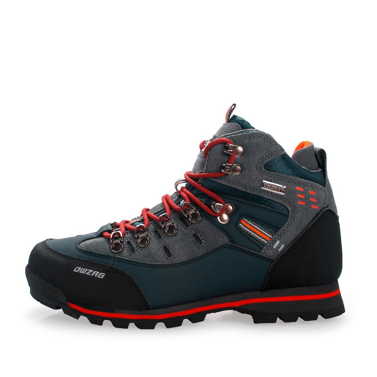 Men’s Waterproof High Ankle Boots, Scratch Resistant Suede Hiking Trekking Boots, Non-Slip Deep Lug Rubber Sole, Comfort Thick Padded Lining, Sturdy Durable Boots for Backpacking, Work, Hunting, Camping, Multi Colors for All Terrain Mountain Walking