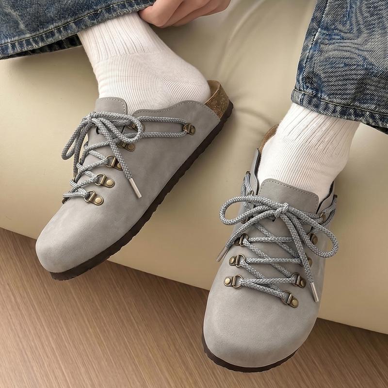 KVONE Unisex PVC Mules-Clogs - Casual, Minimalist Round Toe Footwear with Starry Reflective Shoelaces, Arch Support Insoles, Wide Fit, Cuban Heel, All-Season Comfort for Parties, Slip On, Ankle, Street, Plain, Reflective Laces, Walking Wear, Pu Upper, Cas