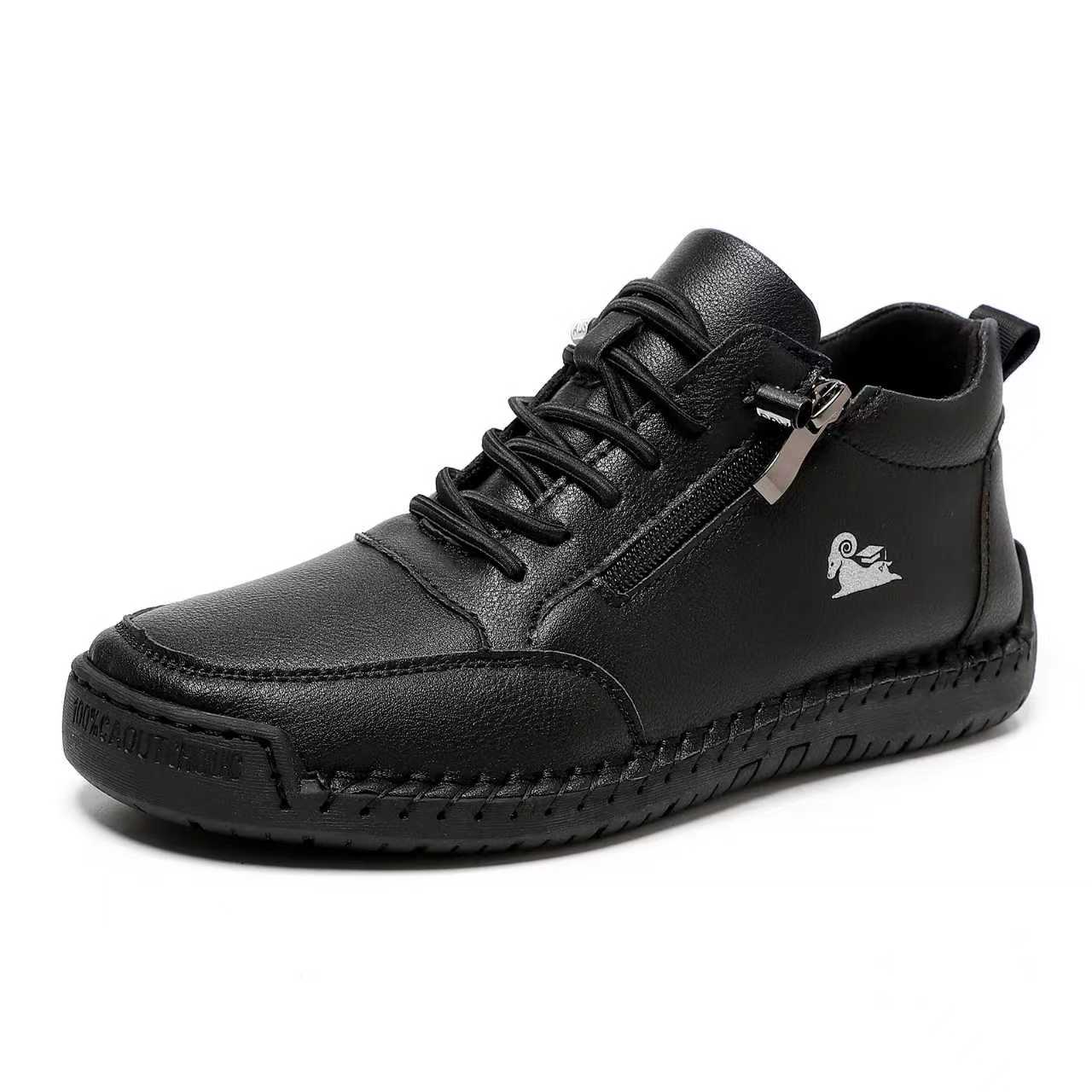 ⏰Last day: 50% off!🔥 Unisex orthopedic calfskin leather shoes👞 Durable, non-slip | Waterproof | Arch support | Pain relief