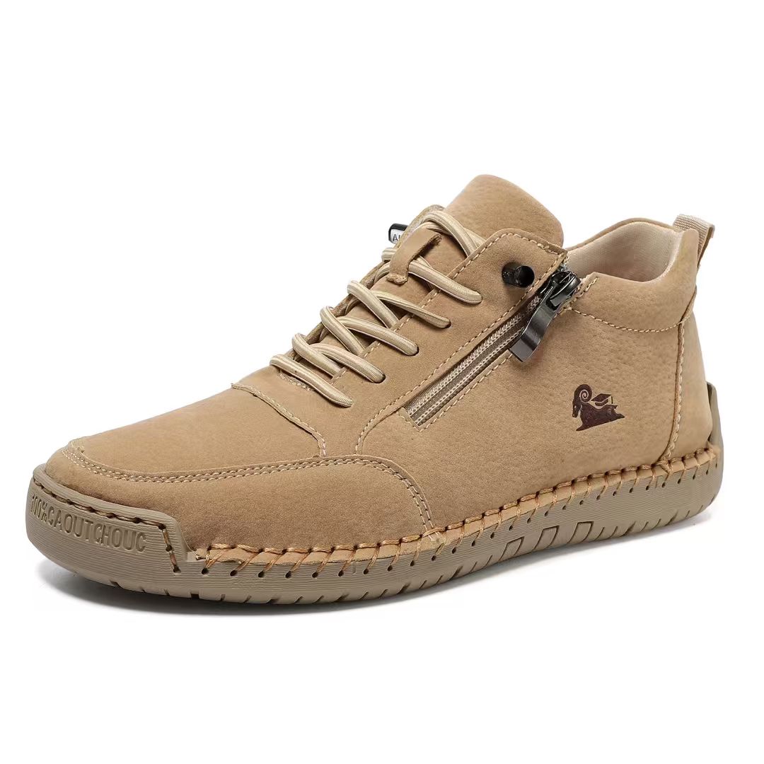 ⏰Last day: 50% off!🔥 Unisex orthopedic calfskin leather shoes👞 Durable, non-slip | Waterproof | Arch support | Pain relief