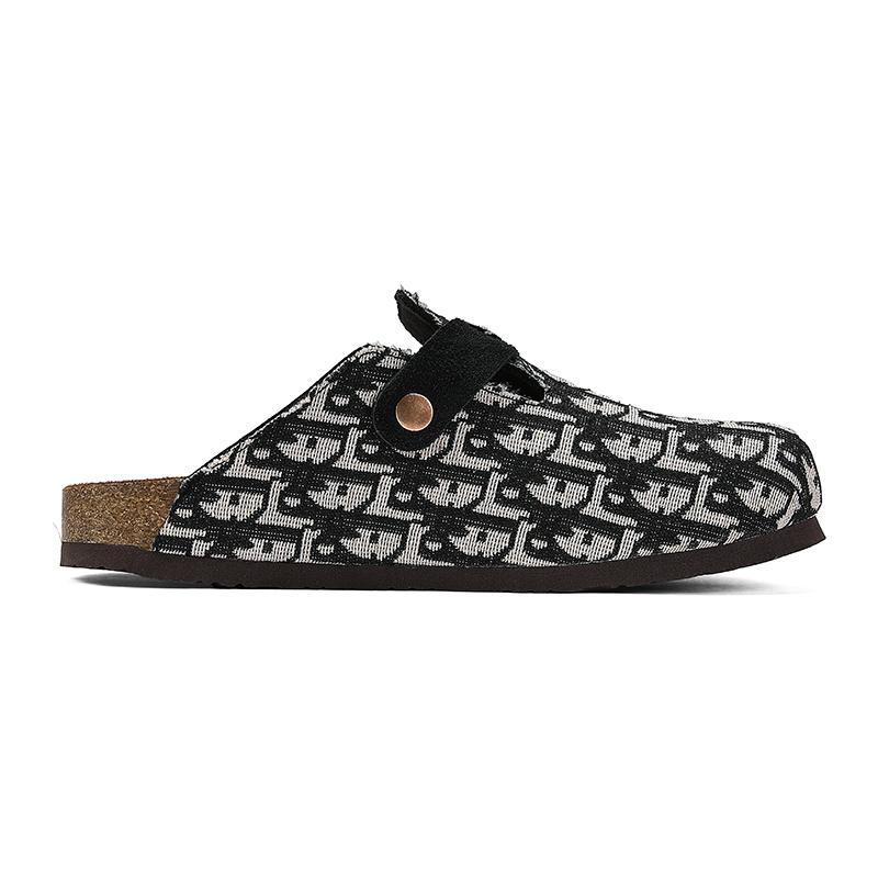 KVONE-Unisex High-Qualit Comfortable Net fabric Clogs with Adjustable Strap,arch support flat buckle Mules,resistant work Clogs,House toe shoes,square toe flat Slippers,footbed home clog slipper.