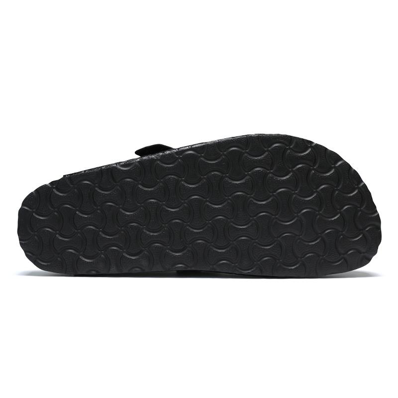 KVONE Clogs for Men, Elegant Crocodile Pattern Slip On Mules with Arch Support, Casual Summer Walking Shoes with Adjustable Strap, Footwear, Design, Buckle, Wooden, Round Toe, Pu Leather, Flat Heel