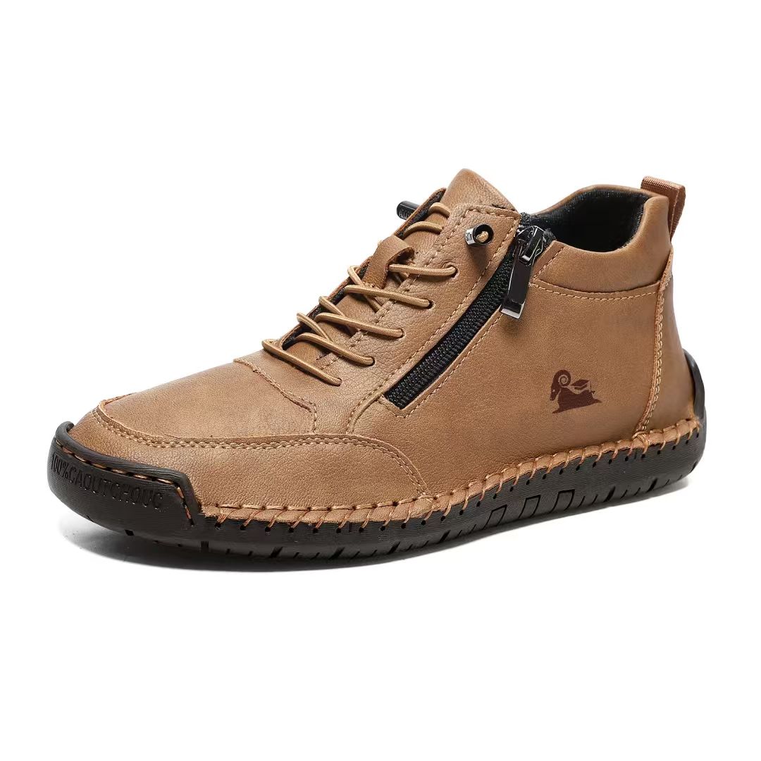 ⏰Last day: 50% off!🔥 Unisex orthopedic calfskin leather shoes👞 Durable, non-slip | Waterproof | Arch support | Pain relief