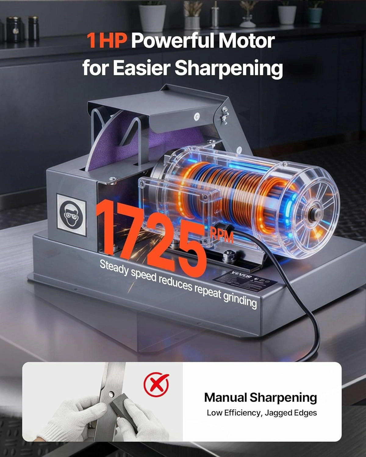 🔥💪 Today's Special Offer ⚙️🔪VEVOR Lawn Mower Blade Sharpener