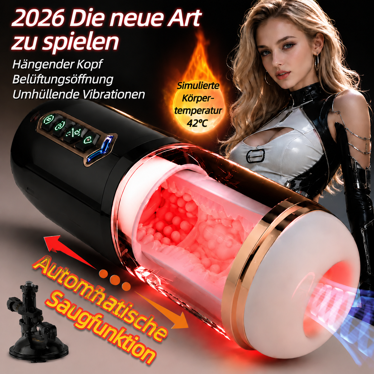 Automatisch einziehbarer Männer-Masturbator, Erwachsenenspielzeug, Sexspielzeug