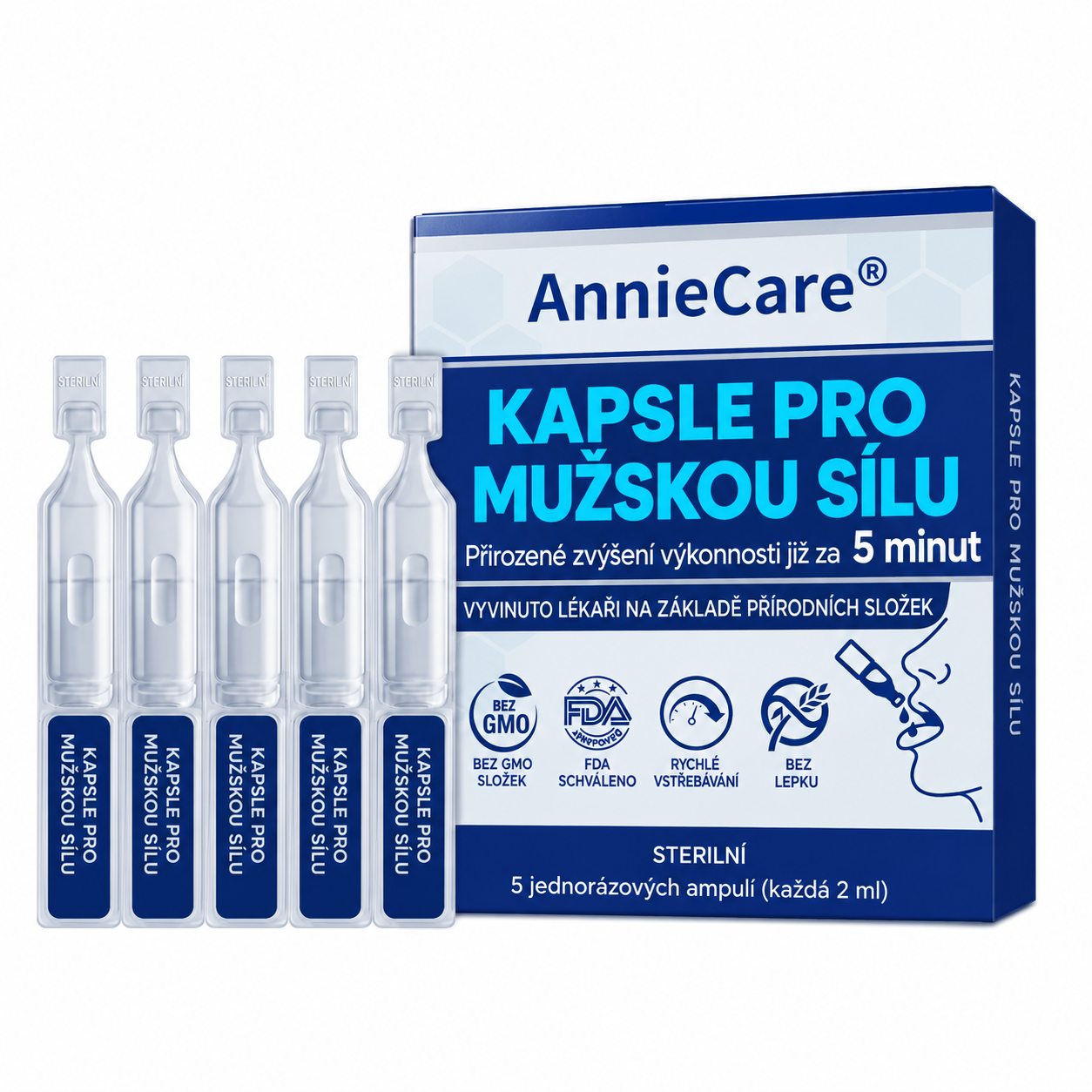 Anniecare® PRO kapky pro mužskou vitalitu – Tajemství ve vaší kapse
