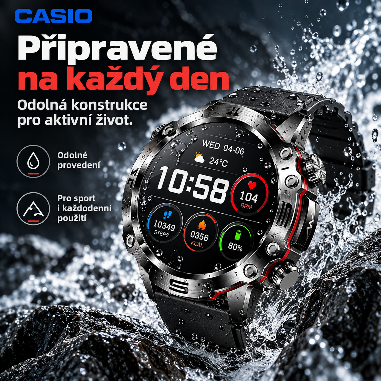💫 Chytré hodinky CASIO AI z roku 2026 – Doma, v práci nebo na cestách, vždy po vašem boku ⏱️