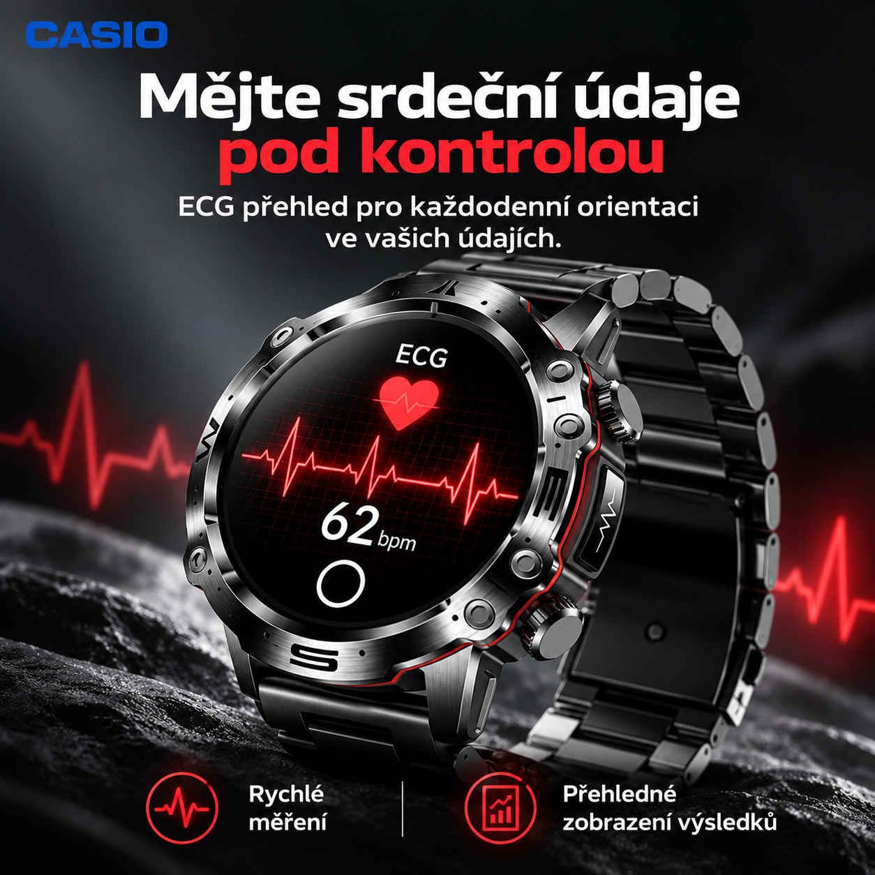 💫 Chytré hodinky CASIO AI z roku 2026 – Doma, v práci nebo na cestách, vždy po vašem boku ⏱️