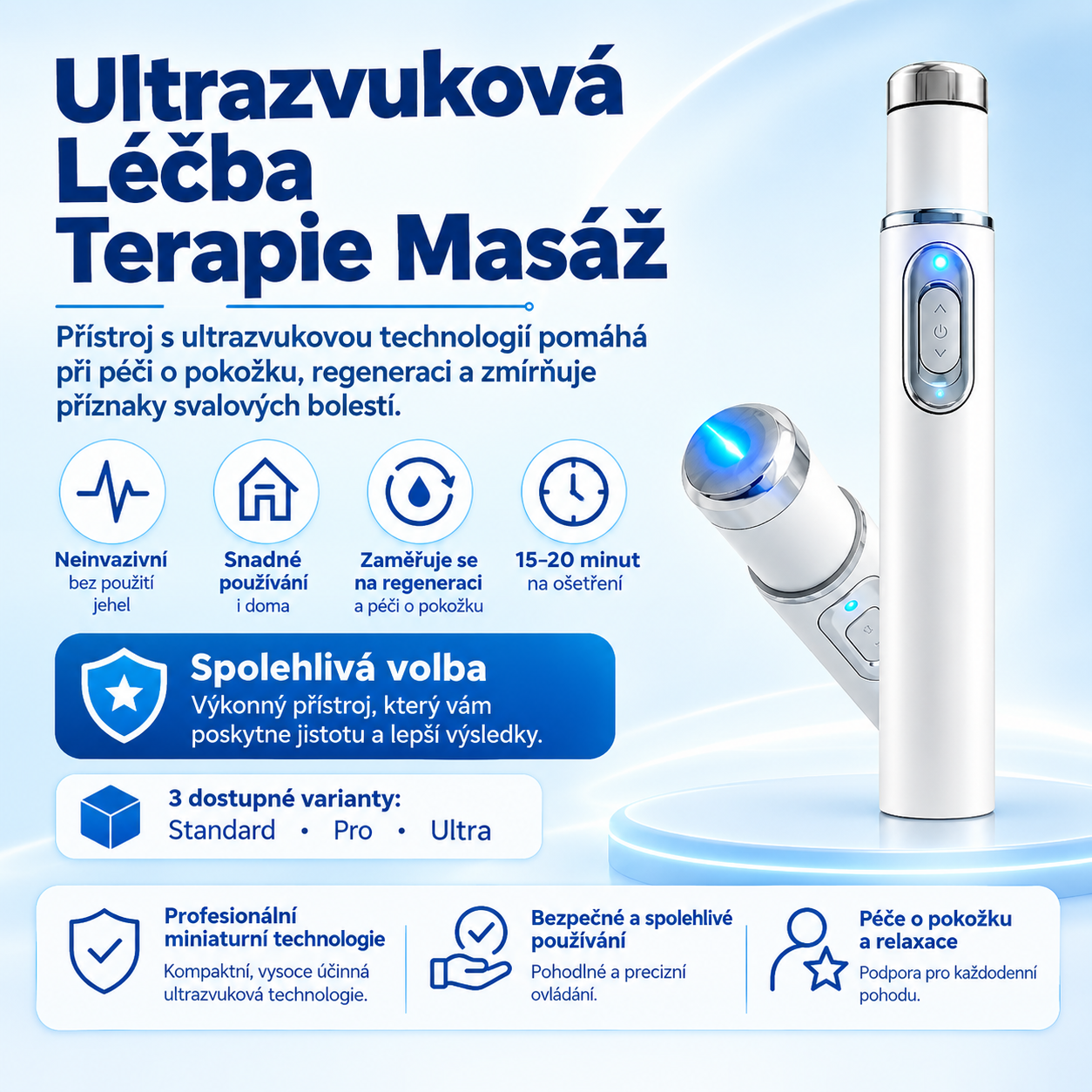 💙 Pokročilá terapie akustickými rázovými vlnami může pomoci obnovit zdraví tkání penisu, zlepšit pevnost erekce, sexuální výkonnost a mužské sebevědomí, a zároveň zmírnit 💪 bolesti svalů, 🦴 ztuhlost kloubů a 🦵 potíže způsobené problémy se šlachami.