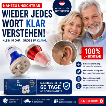 Siemens Ultra rezeptfreies Hörgerät – unsichtbar, wiederaufladbar CIC, FDA‑zugelassen