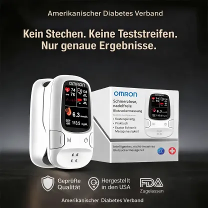Omron™ präsentiert neues, nicht-invasives, intelligentes Blutzuckermessgerät 🔥Hergestellt in den USA🔥