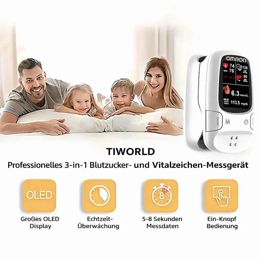 Omron™ präsentiert neues, nicht-invasives, intelligentes Blutzuckermessgerät 🔥Hergestellt in den USA🔥