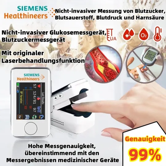 🌈2025 Innovation in der medizinischen Testtechnologie: Schmerzloses und nicht-invasives tragbares Glukosemessgerät – die Überwachung Ihres Blutzuckers war noch nie so einfach!