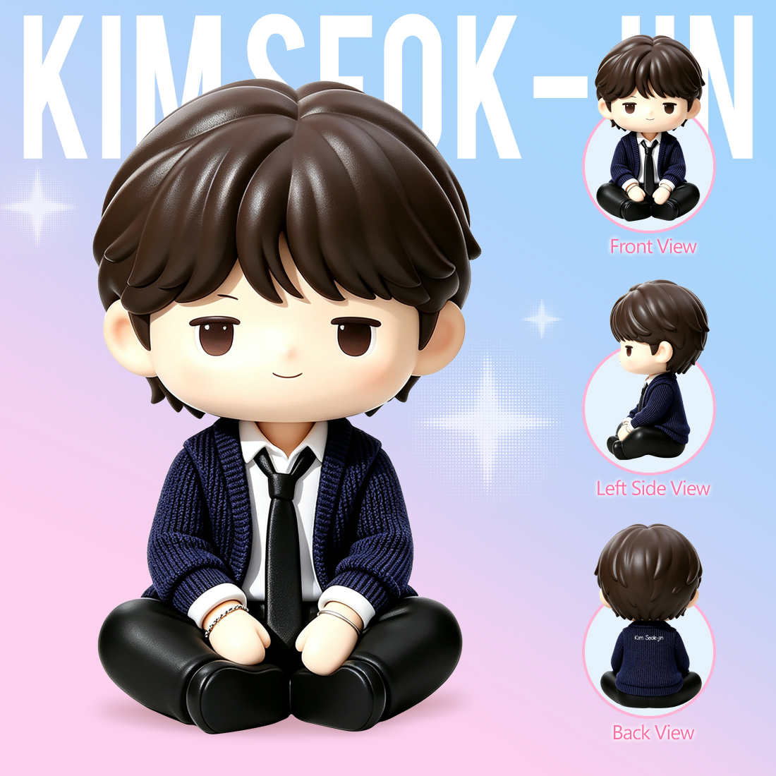 BTS Mini Figures-Kim Seok-jin