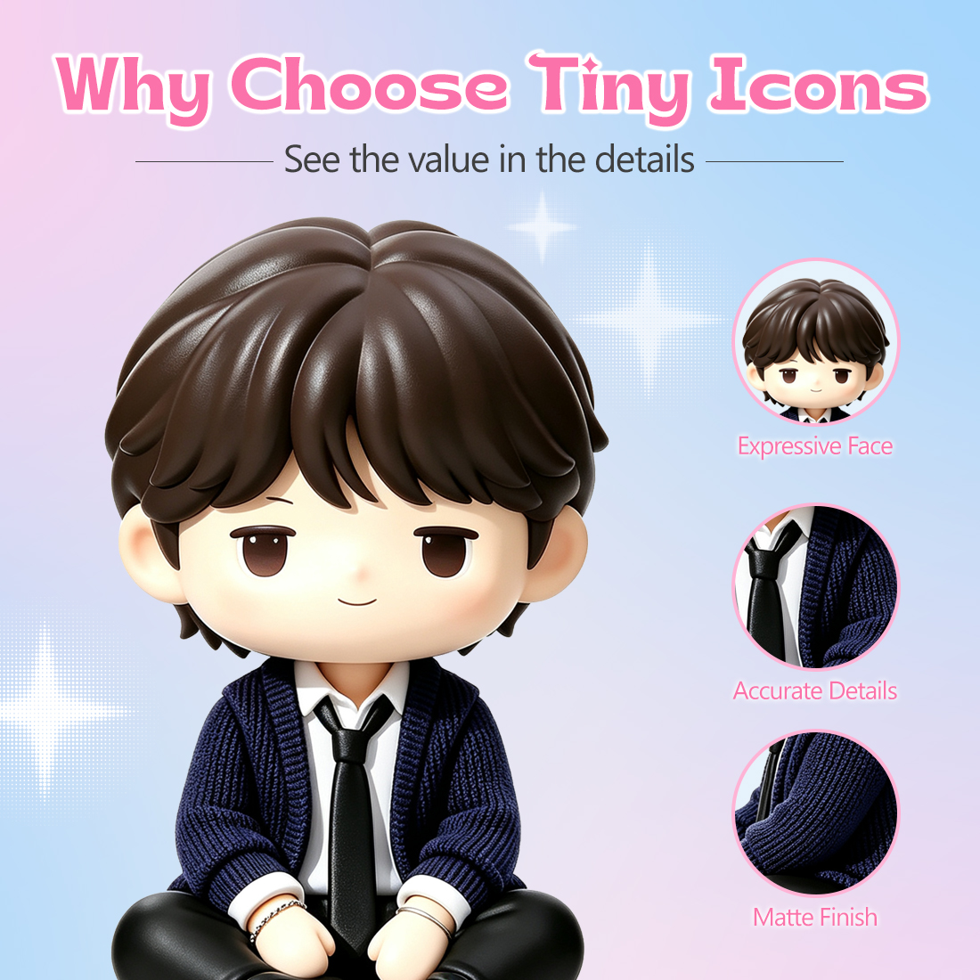 BTS Mini Figures-Kim Seok-jin